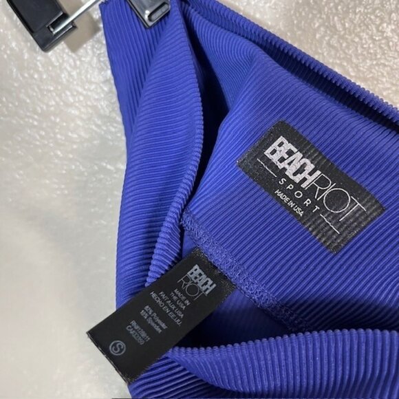 Beach Riot Leggings Womens Small Ribbed Compression Purple - Picture 4 of 4